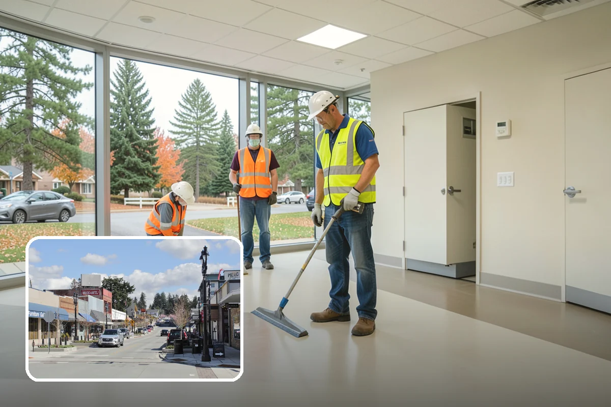 Port Facility Grounds Maintenance in Bothell, King County, WA - Crews prepared for credentialed and secured port zones