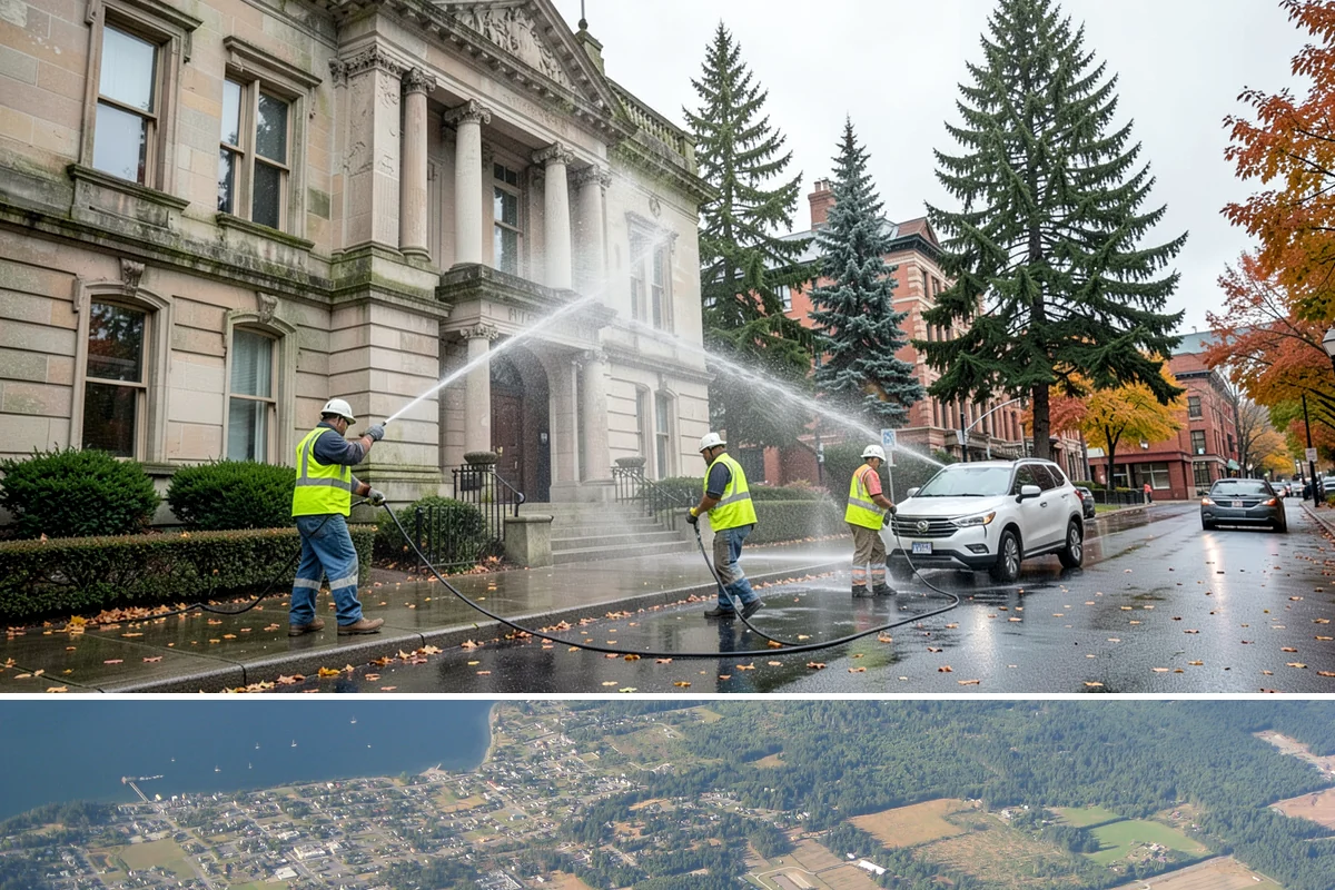 Port Facility Grounds Maintenance in Coupeville, Island County, WA - Public waterfront areas receive their most intensive detailing ahead of the summer tourism and event season.