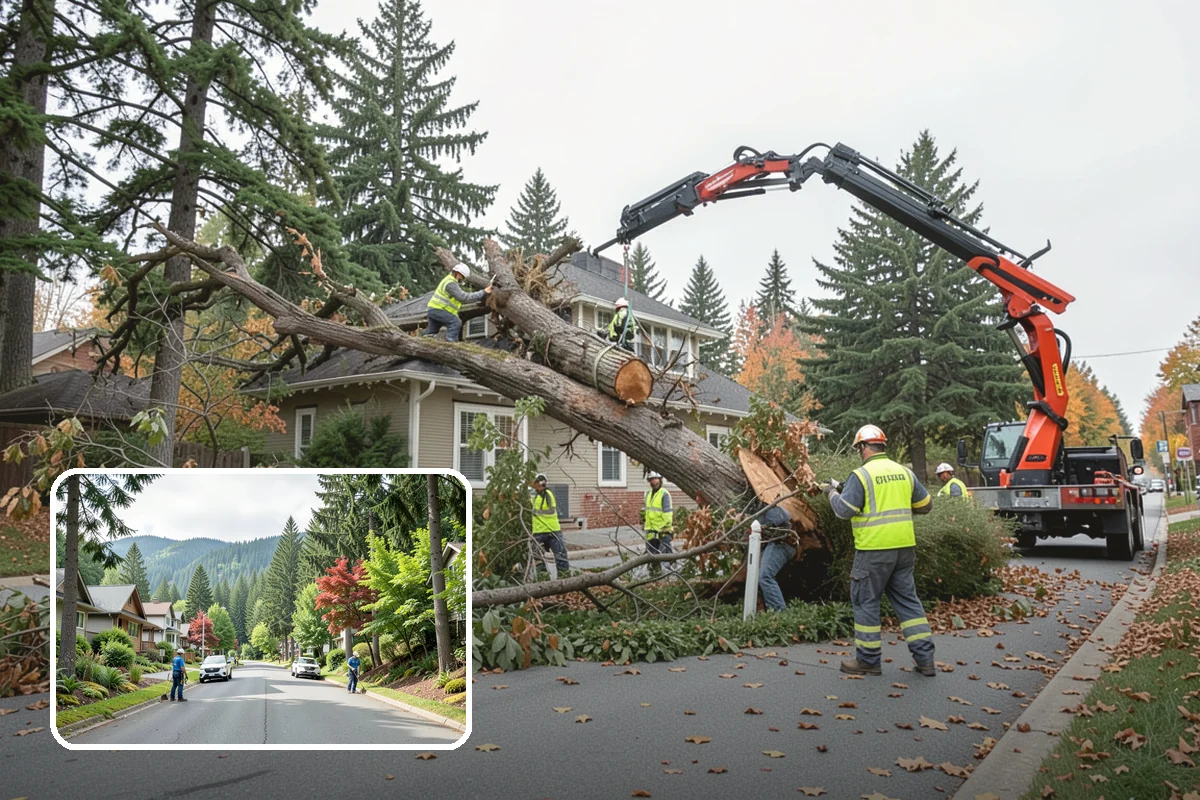 Port Facility Grounds Maintenance in Darrington, Snohomish County, WA - Crews prepared for credentialed and secured port zones