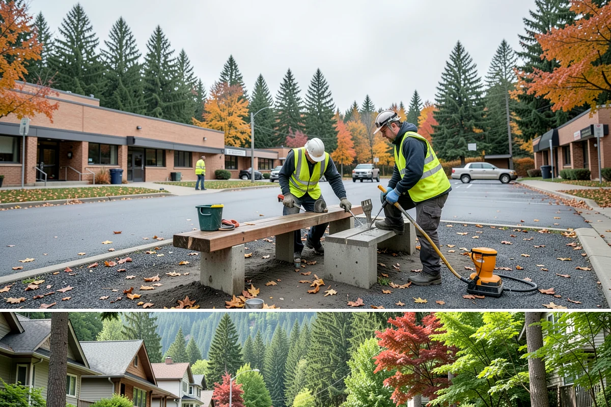 Port Facility Grounds Maintenance in Darrington, Snohomish County, WA - Public waterfront areas receive their most intensive detailing ahead of the summer tourism and event season.