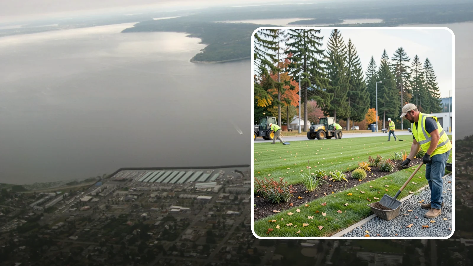 Port Facility Grounds Maintenance in Des Moines, King County, WA - Grounds maintenance for port authority terminals, marinas, and industrial properties in Western Washington.