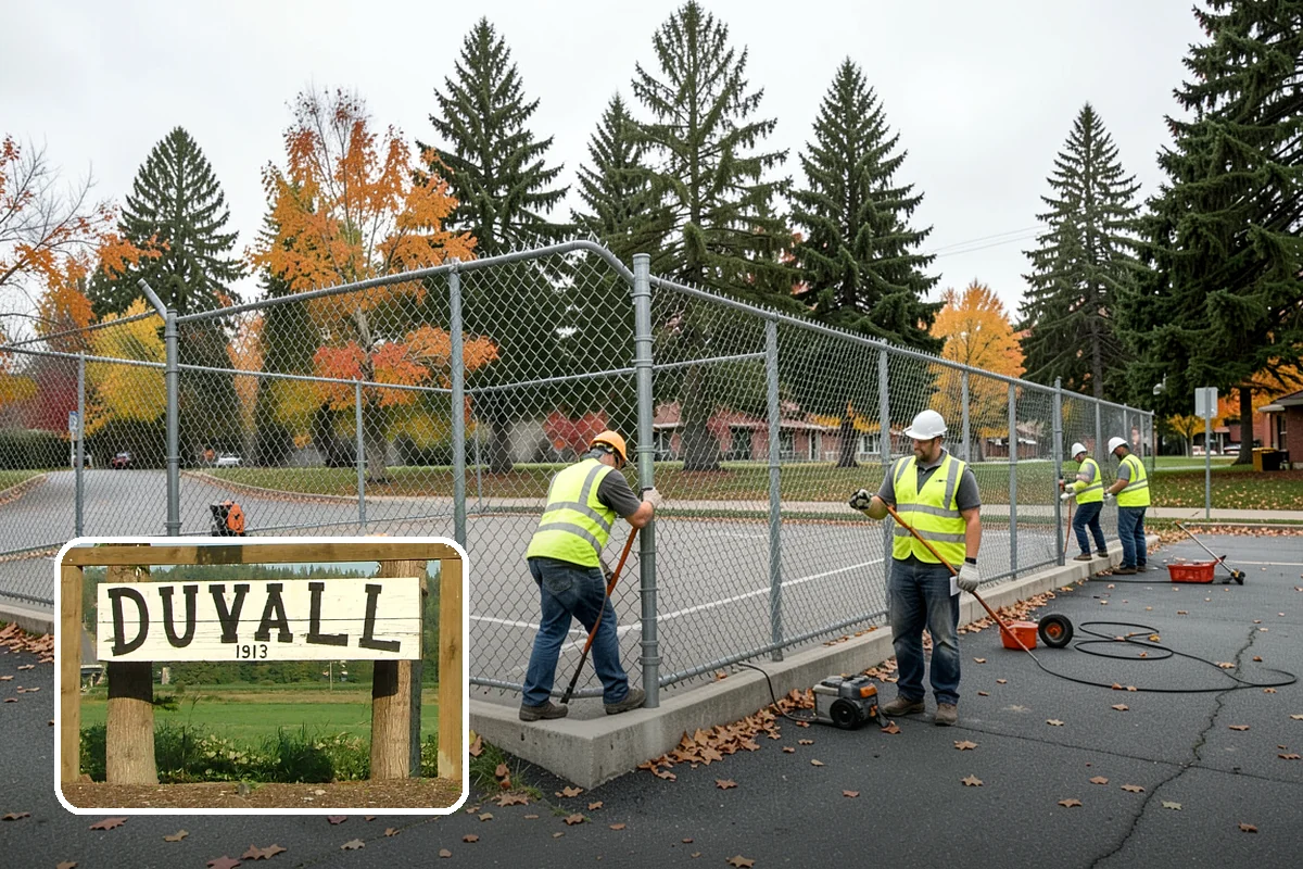 Port Facility Grounds Maintenance in Duvall, King County, WA - Crews prepared for credentialed and secured port zones