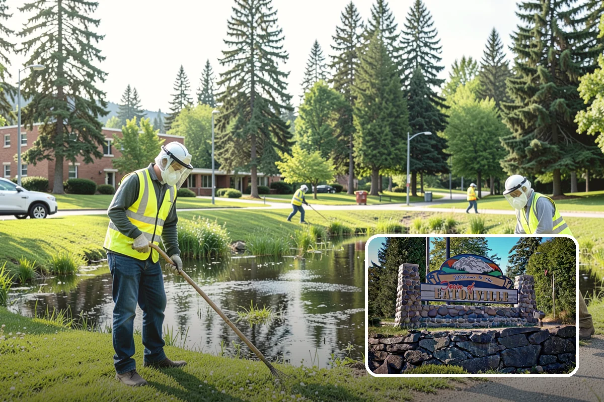 Port Facility Grounds Maintenance in Eatonville, Pierce County, WA - Crews prepared for credentialed and secured port zones