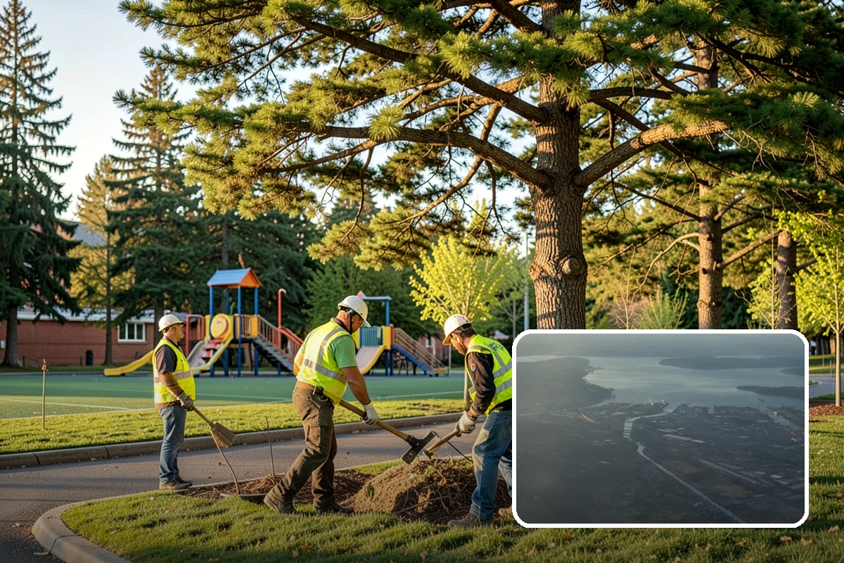 Port Facility Grounds Maintenance in Fife, Pierce County, WA - Crews prepared for credentialed and secured port zones