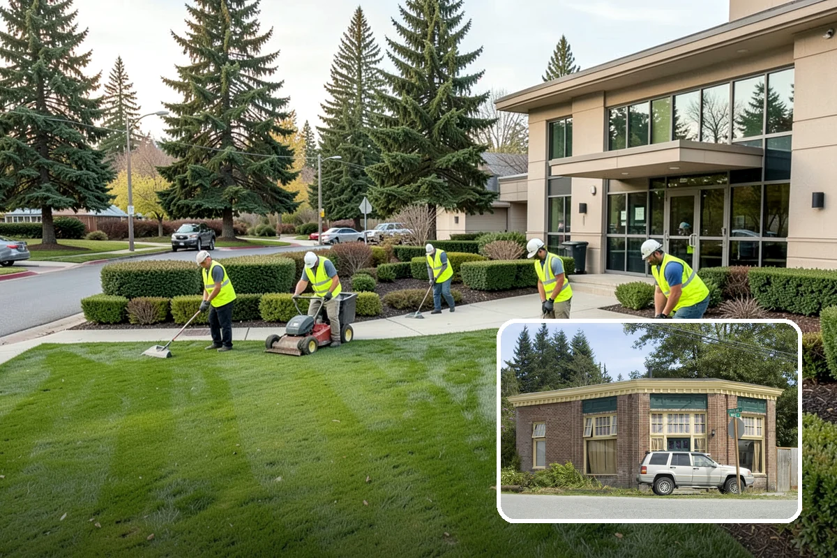 Port Facility Grounds Maintenance in Hamilton, Skagit County, WA - Crews prepared for credentialed and secured port zones