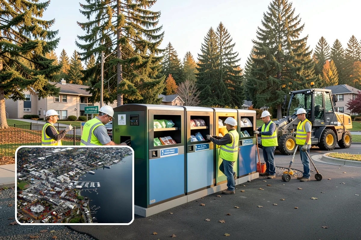 Port Facility Grounds Maintenance in Kirkland, King County, WA - Crews prepared for credentialed and secured port zones