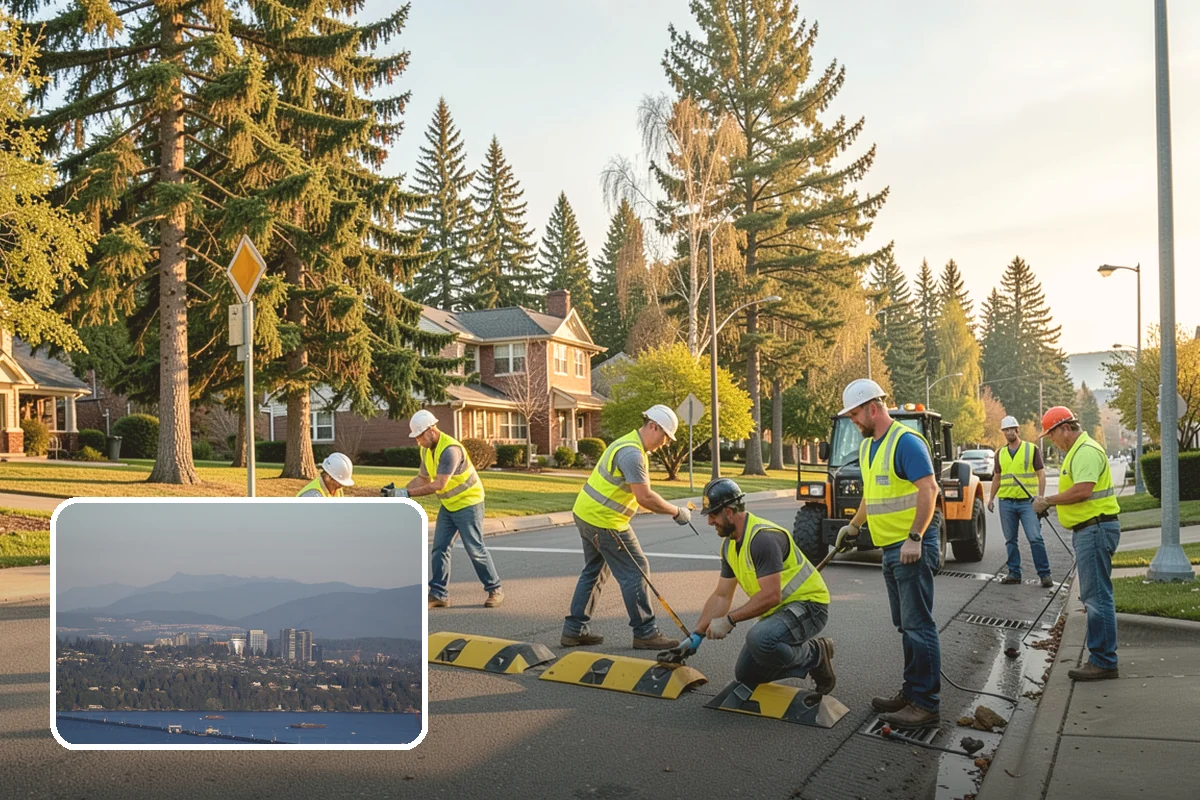 Port Facility Grounds Maintenance in Medina, King County, WA - Crews prepared for credentialed and secured port zones