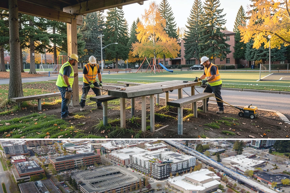 Port Facility Grounds Maintenance in Redmond, King County, WA - Public waterfront areas receive their most intensive detailing ahead of the summer tourism and event season.