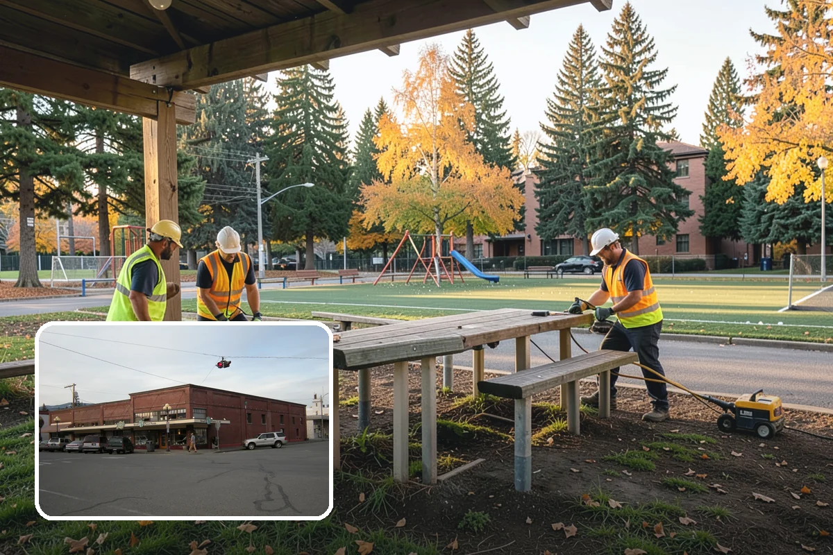 Port Facility Grounds Maintenance in Sedro-Woolley, Skagit County, WA - Crews prepared for credentialed and secured port zones