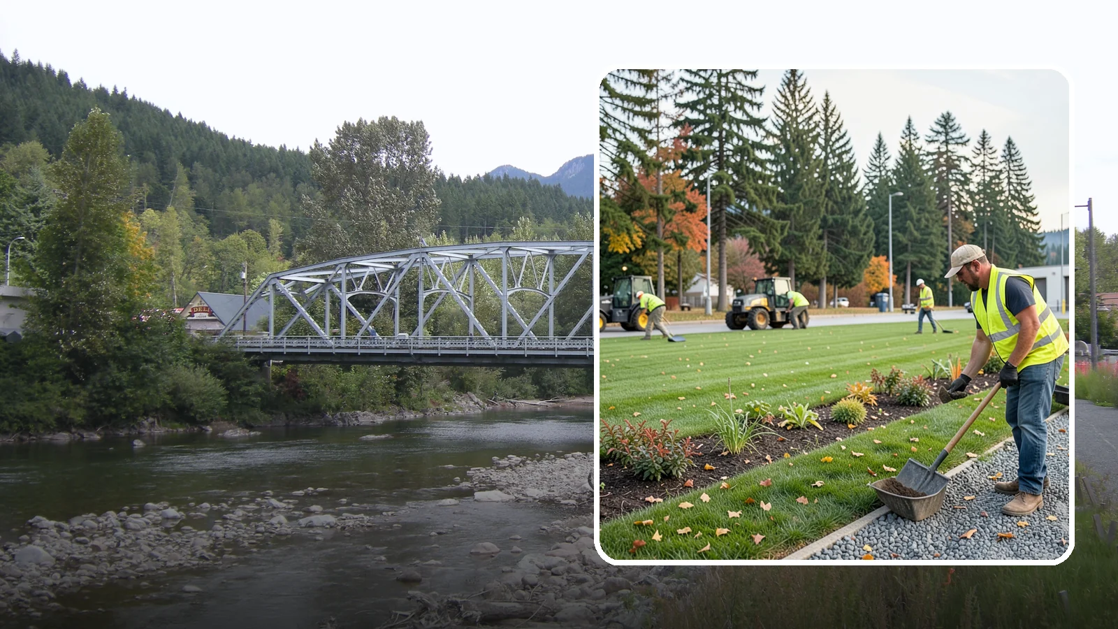 Port Facility Grounds Maintenance in Skykomish, King County, WA - Grounds maintenance for port authority terminals, marinas, and industrial properties in Western Washington.