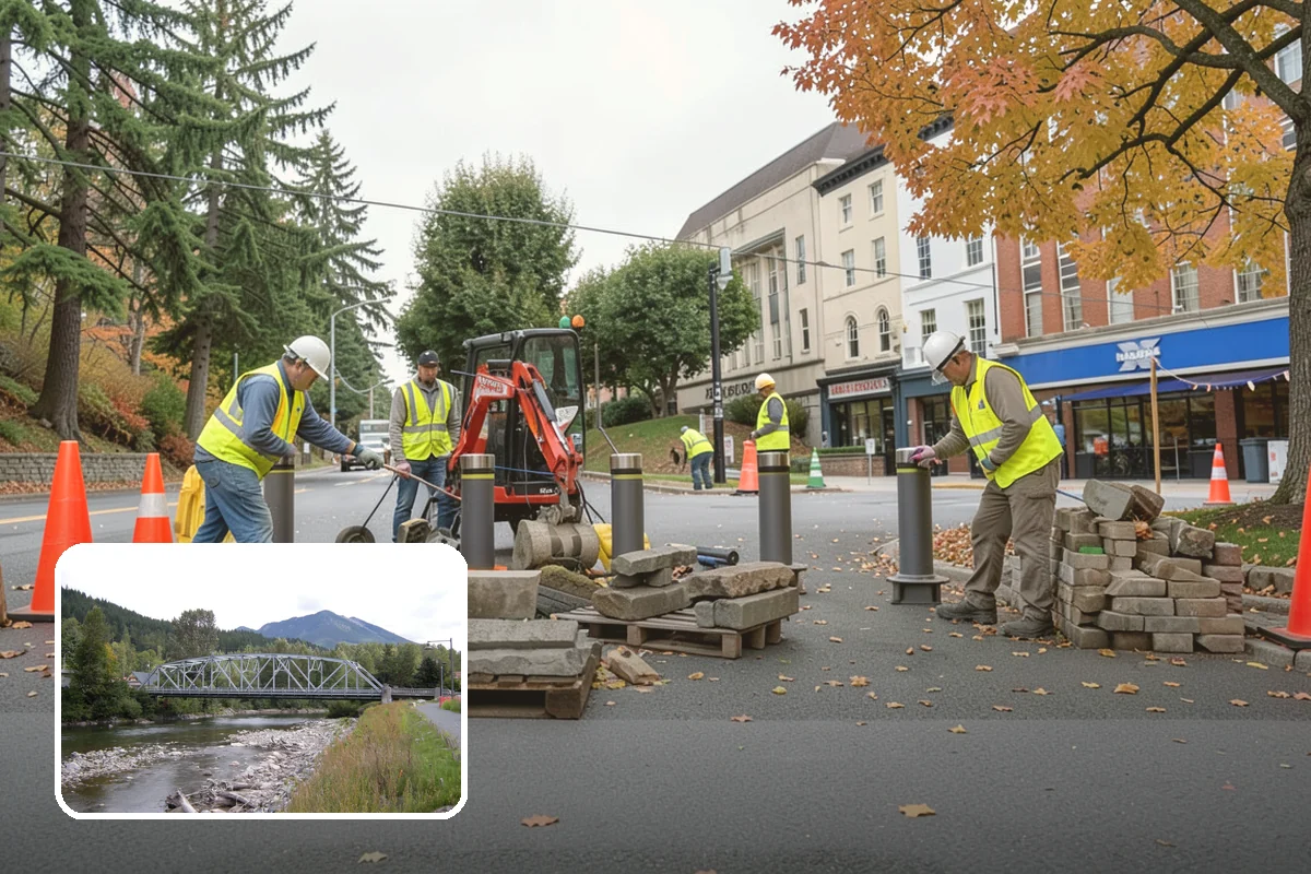 Port Facility Grounds Maintenance in Skykomish, King County, WA - Crews prepared for credentialed and secured port zones