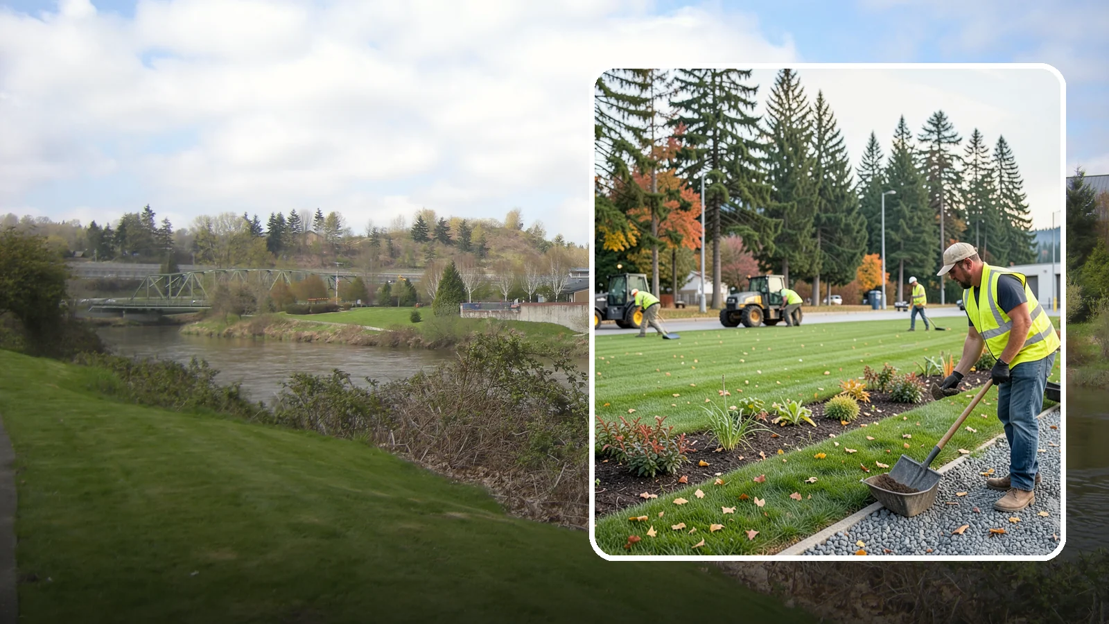 Port Facility Grounds Maintenance in Tukwila, King County, WA - Grounds maintenance for port authority terminals, marinas, and industrial properties in Western Washington.