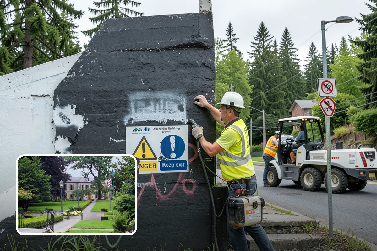 Port Facility Grounds Maintenance in Woodinville, King County, WA - Crews prepared for credentialed and secured port zones