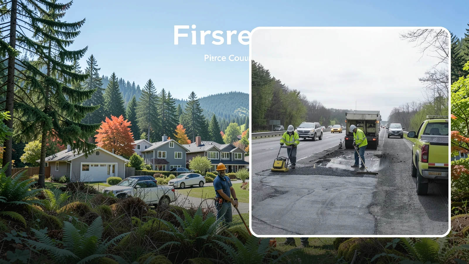 Pothole Repair in Fircrest, Pierce County, WA - Prompt pothole patching restores safe pavement and limits agency liability on public roads.