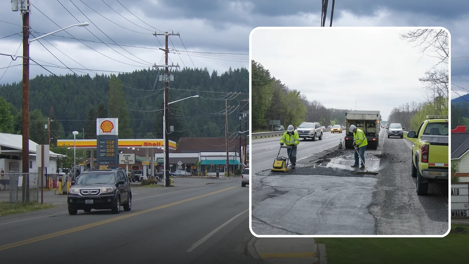 Pothole Repair in Granite Falls, Snohomish County, WA - Prompt pothole patching restores safe pavement and limits agency liability on public roads.
