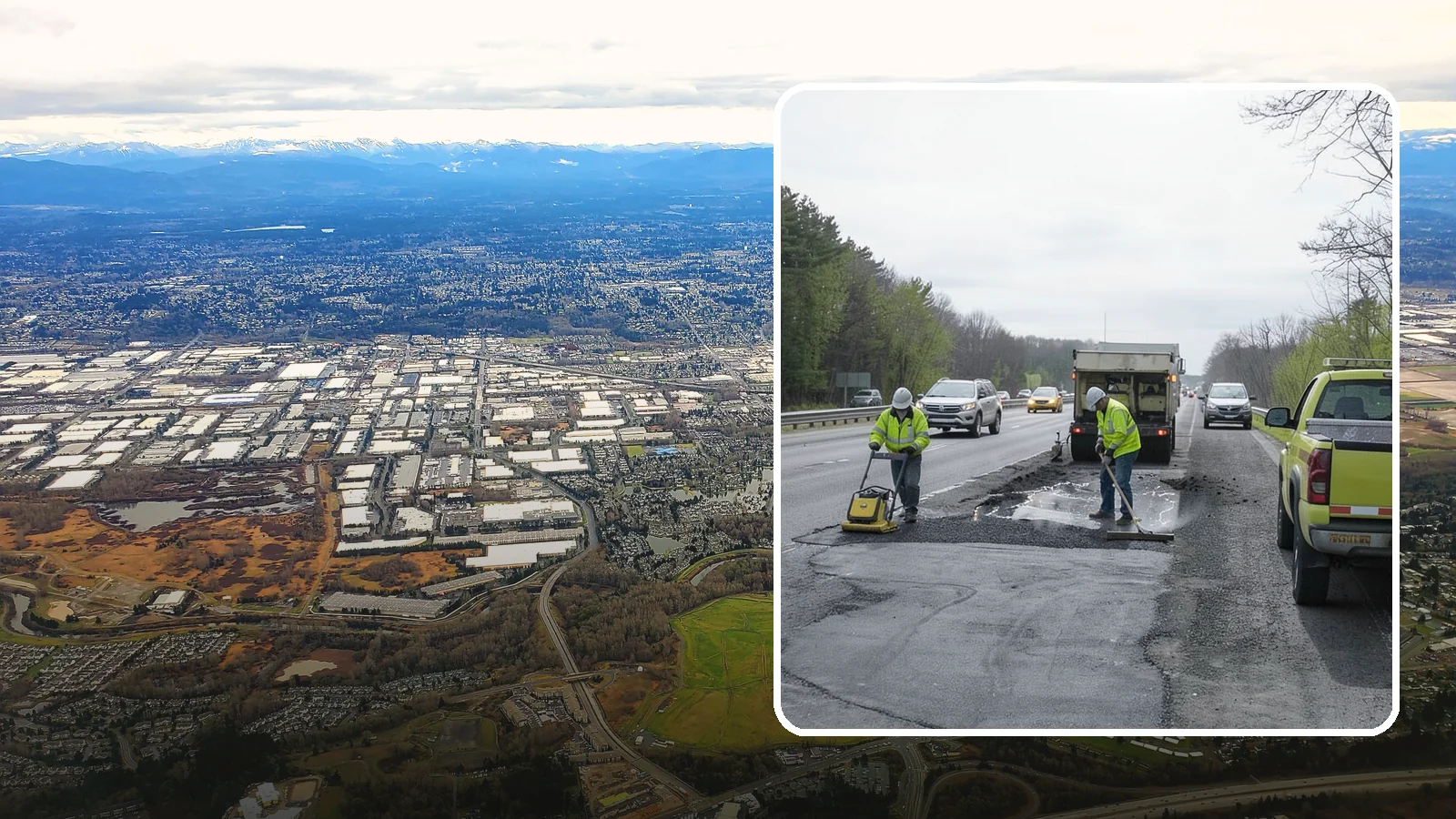 Pothole Repair in Kent, King County, WA - Prompt pothole patching restores safe pavement and limits agency liability on public roads.