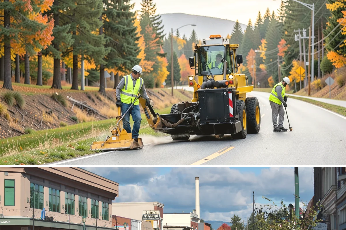 Pothole Repair in Monroe, Snohomish County, WA - Repair volume spikes in late winter and early spring as freeze-thaw and saturation open new failures.