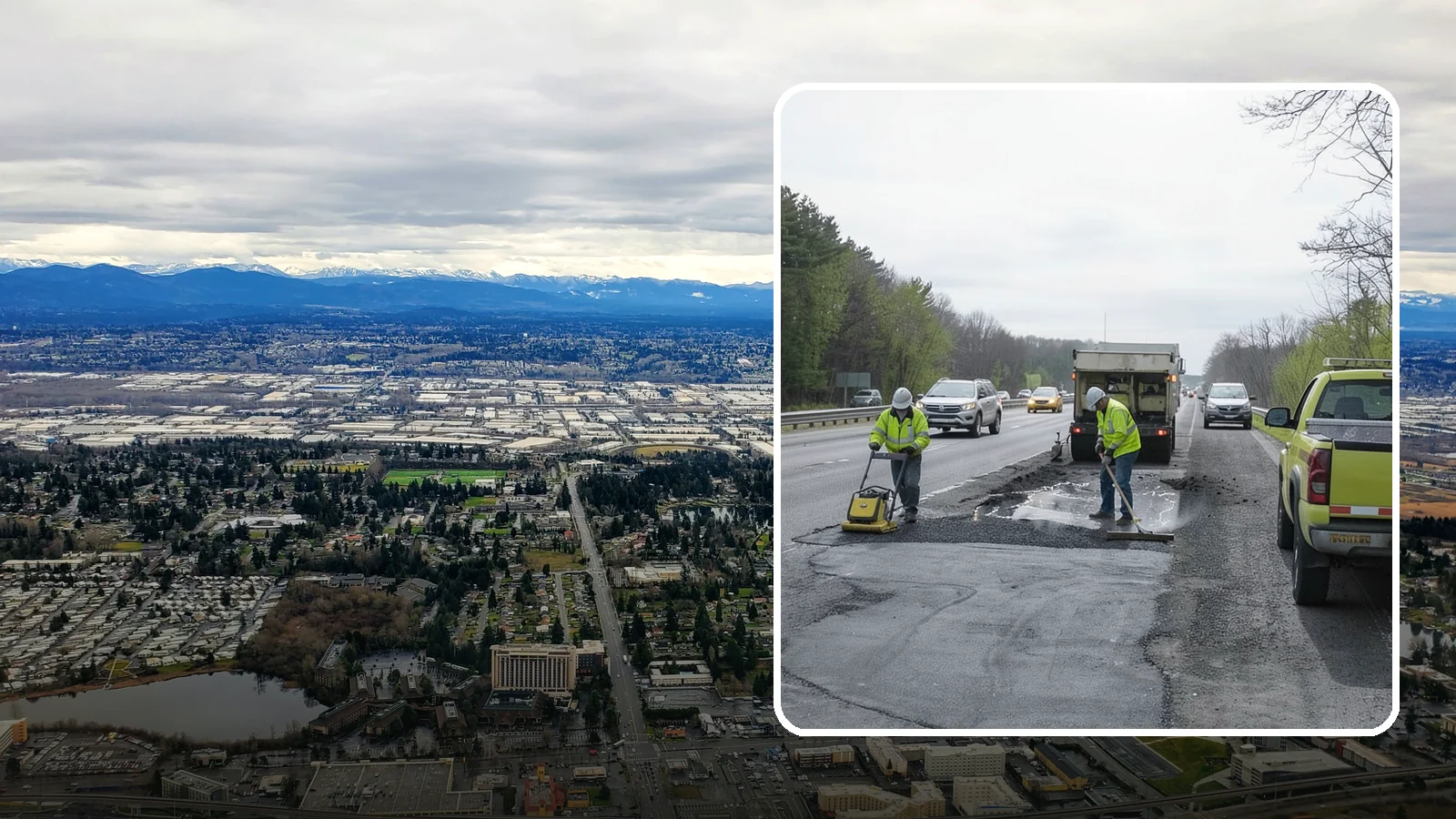 Pothole Repair in SeaTac, King County, WA - Prompt pothole patching restores safe pavement and limits agency liability on public roads.