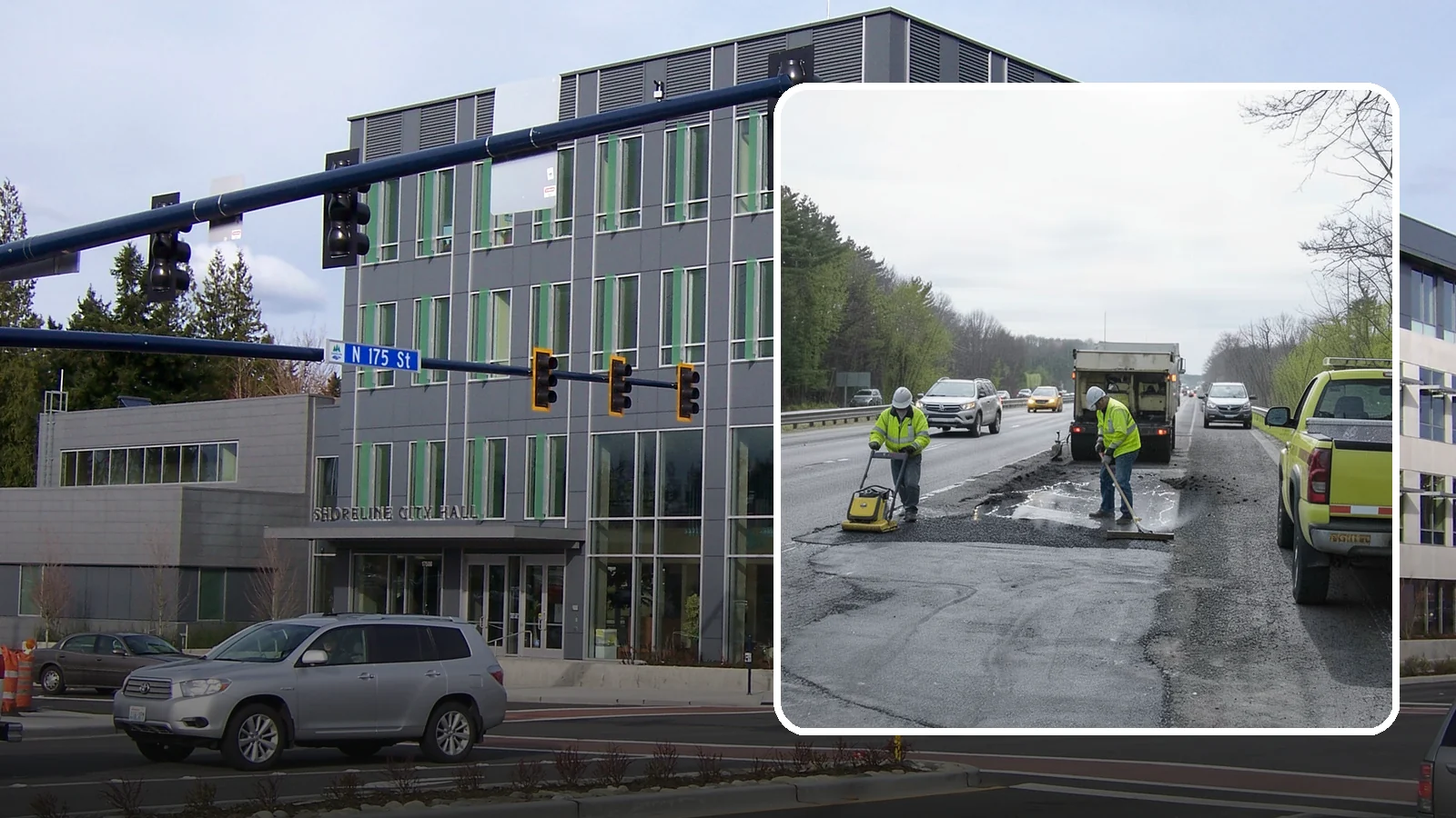 Pothole Repair in Shoreline, King County, WA - Prompt pothole patching restores safe pavement and limits agency liability on public roads.