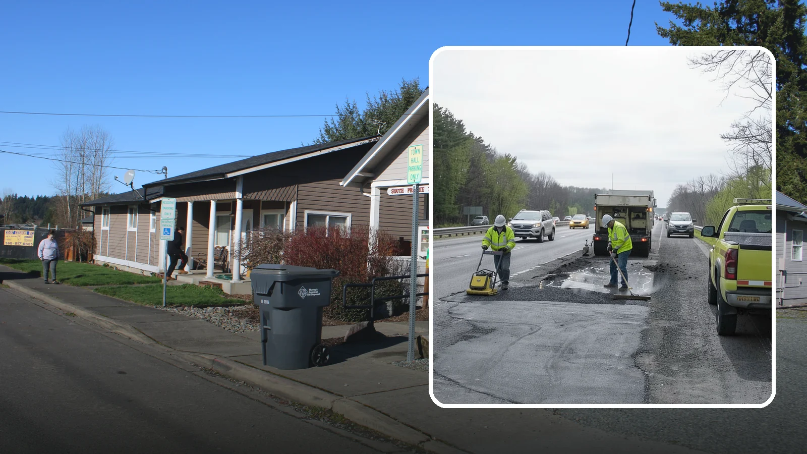 Pothole Repair in South Prairie, Pierce County, WA - Prompt pothole patching restores safe pavement and limits agency liability on public roads.