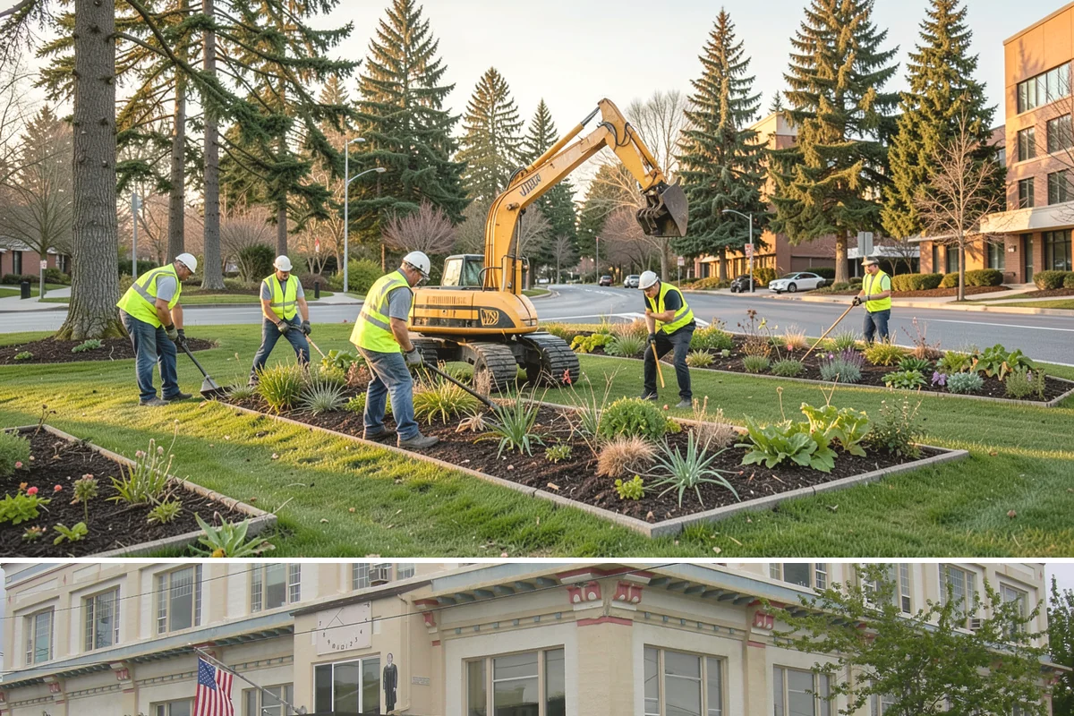 Poured-in-Place Surfacing in Anacortes, Skagit County, WA - Poured-in-place surfacing requires dry, moderate temperatures to cure properly, so installation is scheduled for the summer...