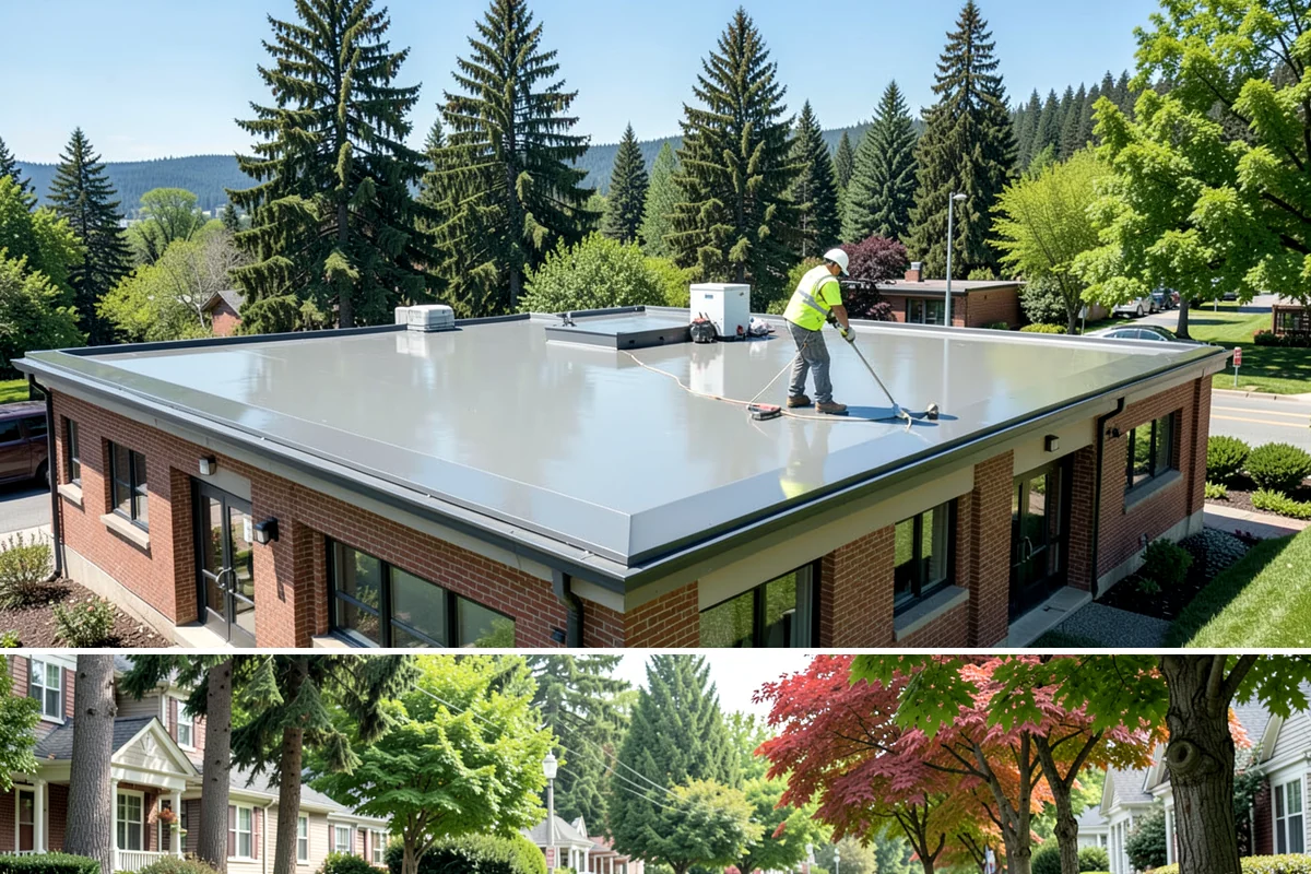 Poured-in-Place Surfacing in Beaux Arts Village, King County, WA - Poured-in-place surfacing requires dry, moderate temperatures to cure properly, so installation is scheduled for the summer...