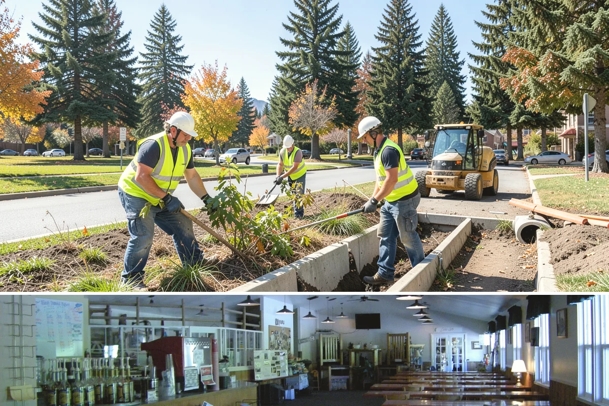 Poured-in-Place Surfacing in Black Diamond, King County, WA - Poured-in-place surfacing requires dry, moderate temperatures to cure properly, so installation is scheduled for the summer...