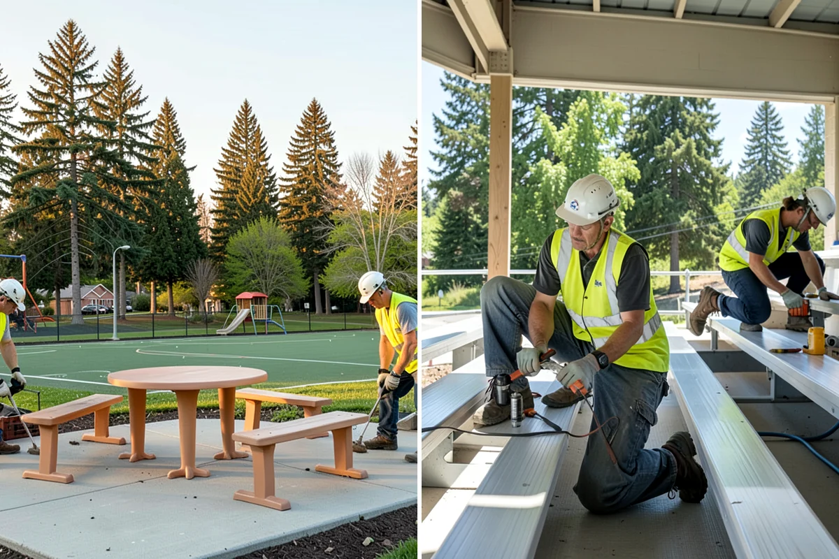 Poured-in-Place Surfacing in DuPont, Pierce County, WA - Prepare and compact the sub-base and confirm drainage