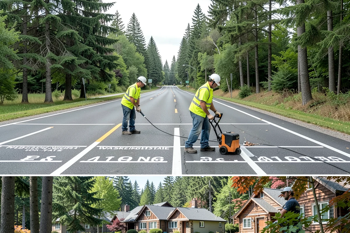Poured-in-Place Surfacing in Edgewood, Pierce County, WA - Poured-in-place surfacing requires dry, moderate temperatures to cure properly, so installation is scheduled for the summer...