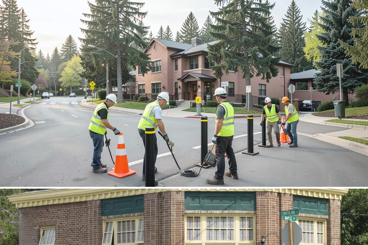 Poured-in-Place Surfacing in Hamilton, Skagit County, WA - Poured-in-place surfacing requires dry, moderate temperatures to cure properly, so installation is scheduled for the summer...