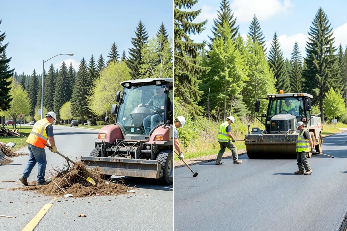 Poured-in-Place Surfacing in Hunts Point, King County, WA - Prepare and compact the sub-base and confirm drainage