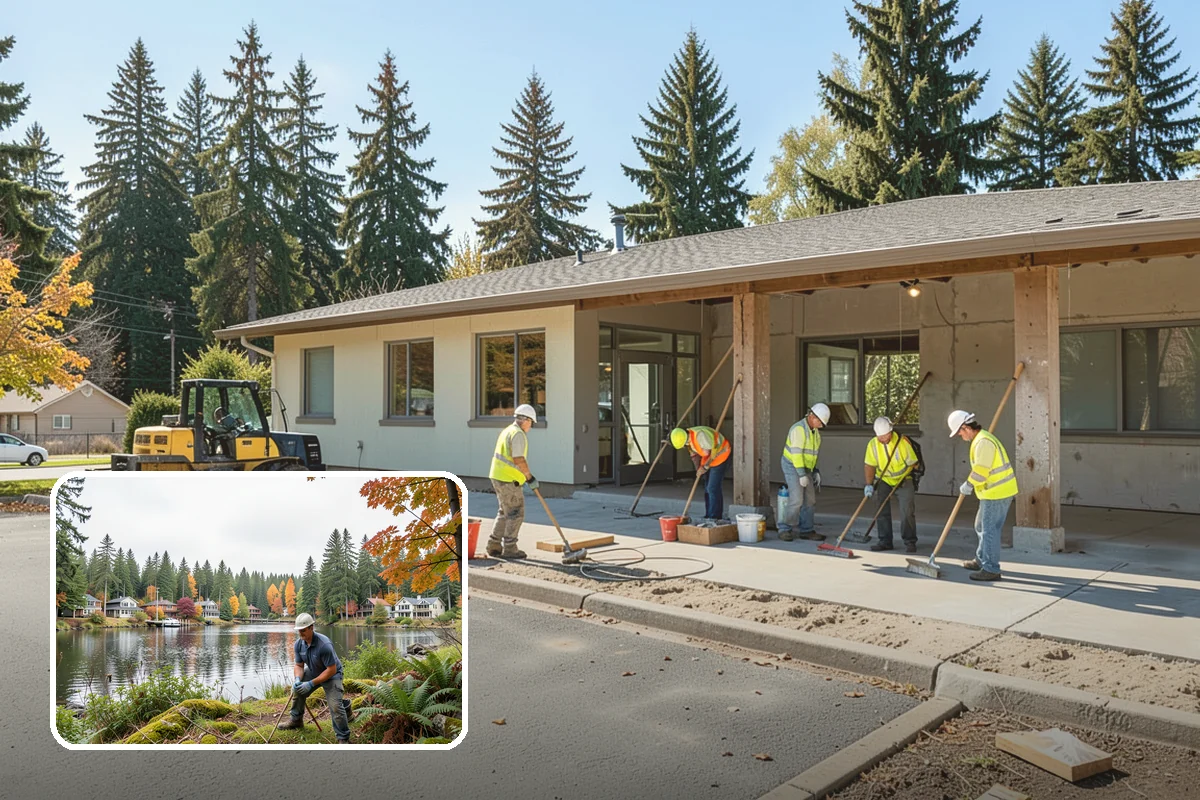 Poured-in-Place Surfacing in La Conner, Skagit County, WA - Provides ADA-accessible, wheelchair-firm play surfacing