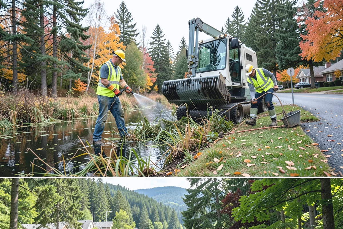 Poured-in-Place Surfacing in Lake Forest Park, King County, WA - Poured-in-place surfacing requires dry, moderate temperatures to cure properly, so installation is scheduled for the summer...