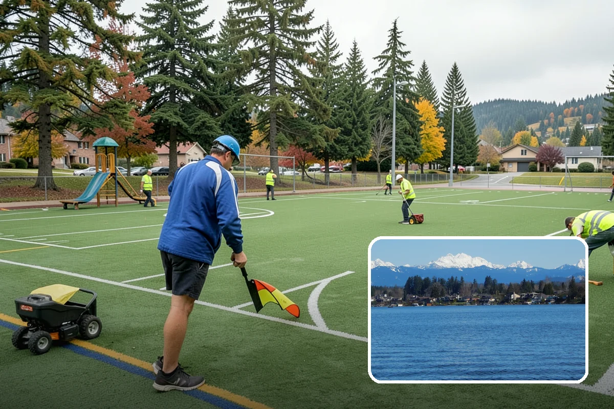 Poured-in-Place Surfacing in Lake Stevens, Snohomish County, WA - Provides ADA-accessible, wheelchair-firm play surfacing
