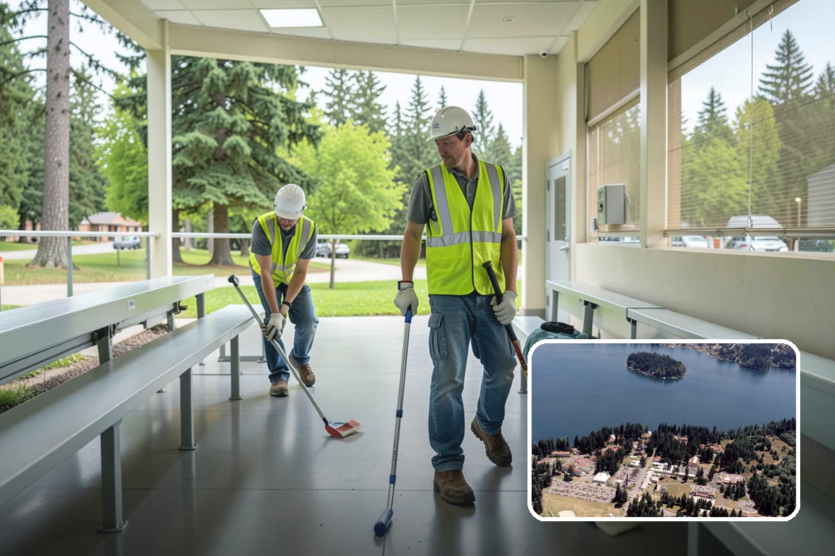 Poured-in-Place Surfacing in Lakewood, Pierce County, WA - Provides ADA-accessible, wheelchair-firm play surfacing