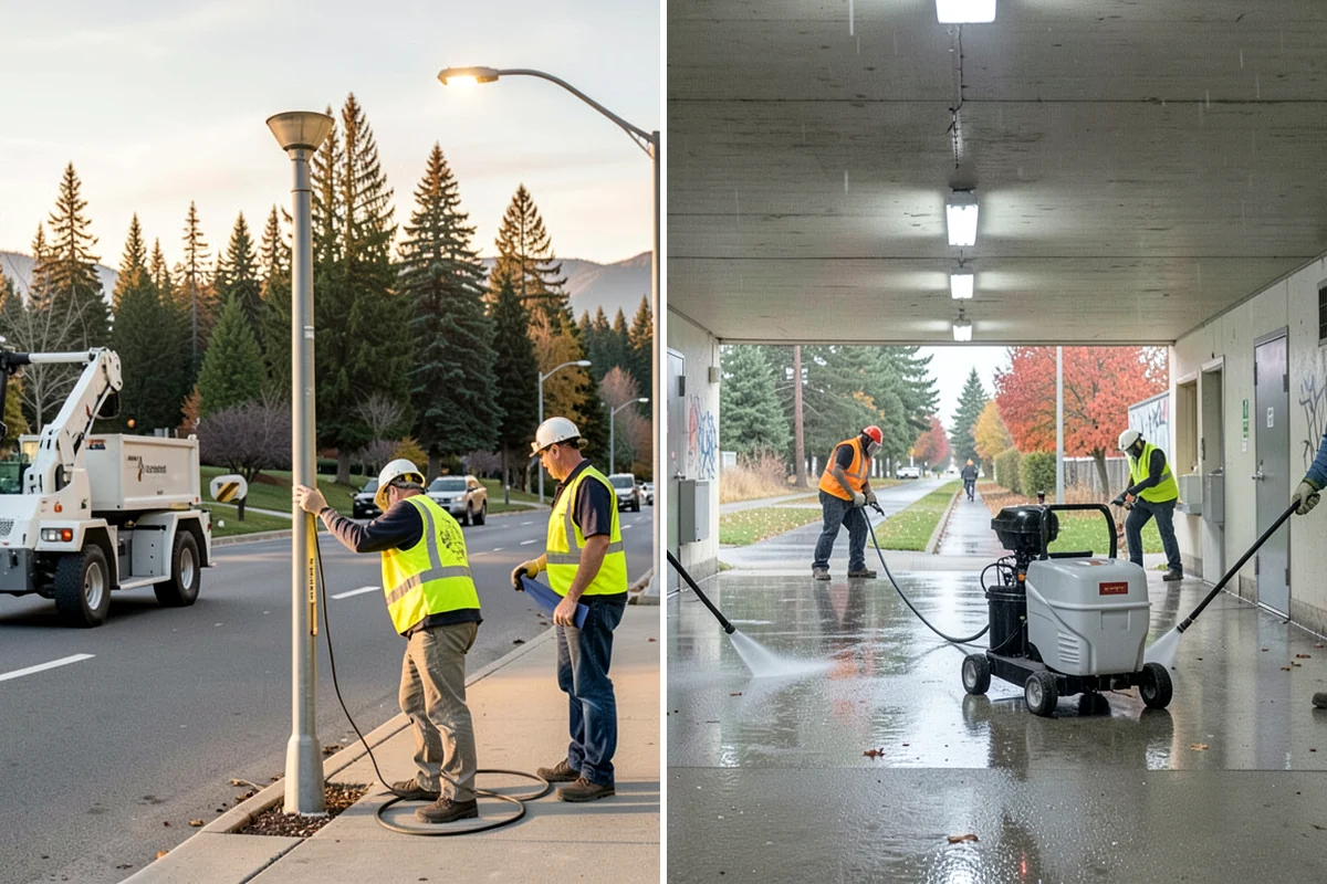 Poured-in-Place Surfacing in Lakewood, Pierce County, WA - Prepare and compact the sub-base and confirm drainage