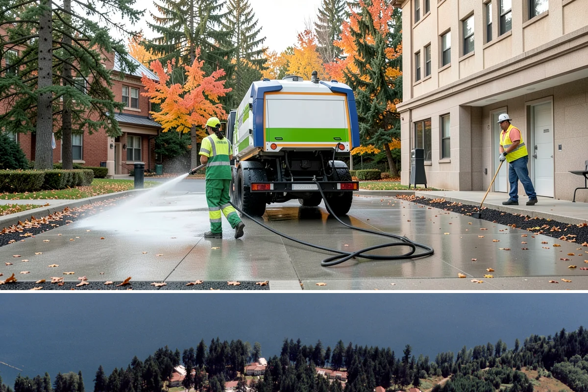Poured-in-Place Surfacing in Lakewood, Pierce County, WA - Poured-in-place surfacing requires dry, moderate temperatures to cure properly, so installation is scheduled for the summer...