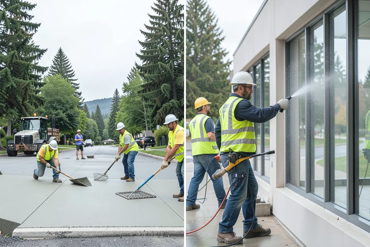 Poured-in-Place Surfacing in Marysville, Snohomish County, WA - Prepare and compact the sub-base and confirm drainage