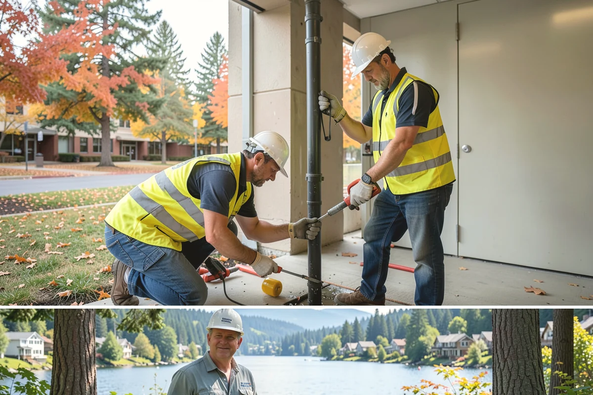Poured-in-Place Surfacing in Milton, King County, WA - Poured-in-place surfacing requires dry, moderate temperatures to cure properly, so installation is scheduled for the summer...