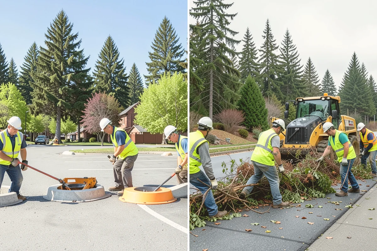 Poured-in-Place Surfacing in Newcastle, King County, WA - Prepare and compact the sub-base and confirm drainage