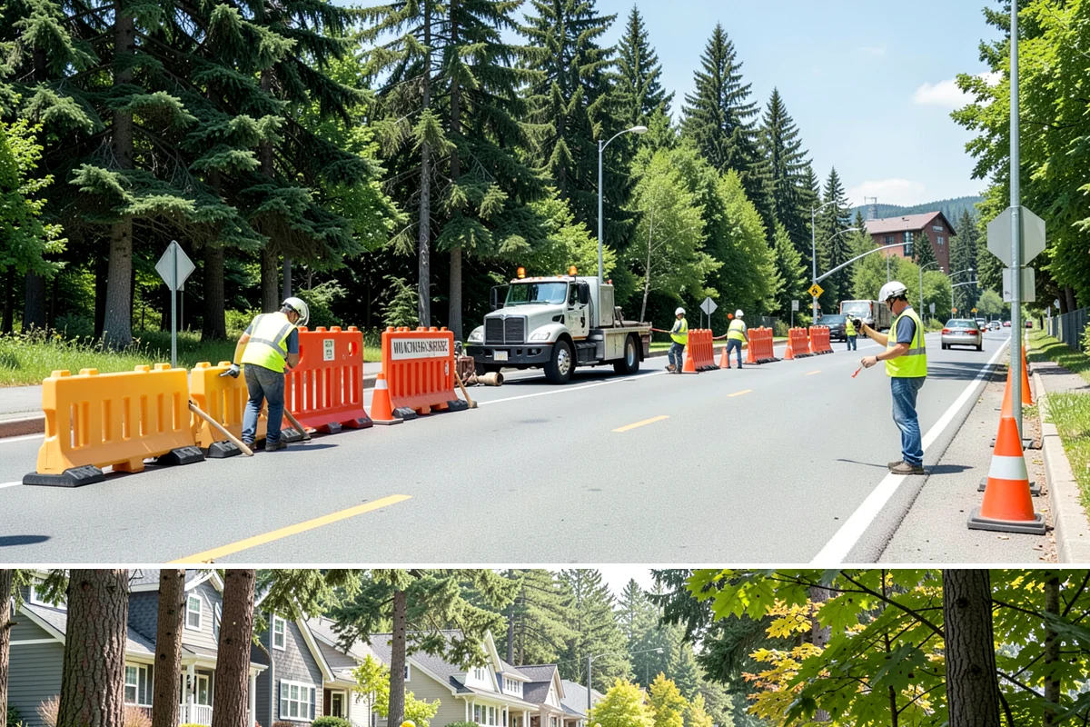 Poured-in-Place Surfacing in Normandy Park, King County, WA - Poured-in-place surfacing requires dry, moderate temperatures to cure properly, so installation is scheduled for the summer...
