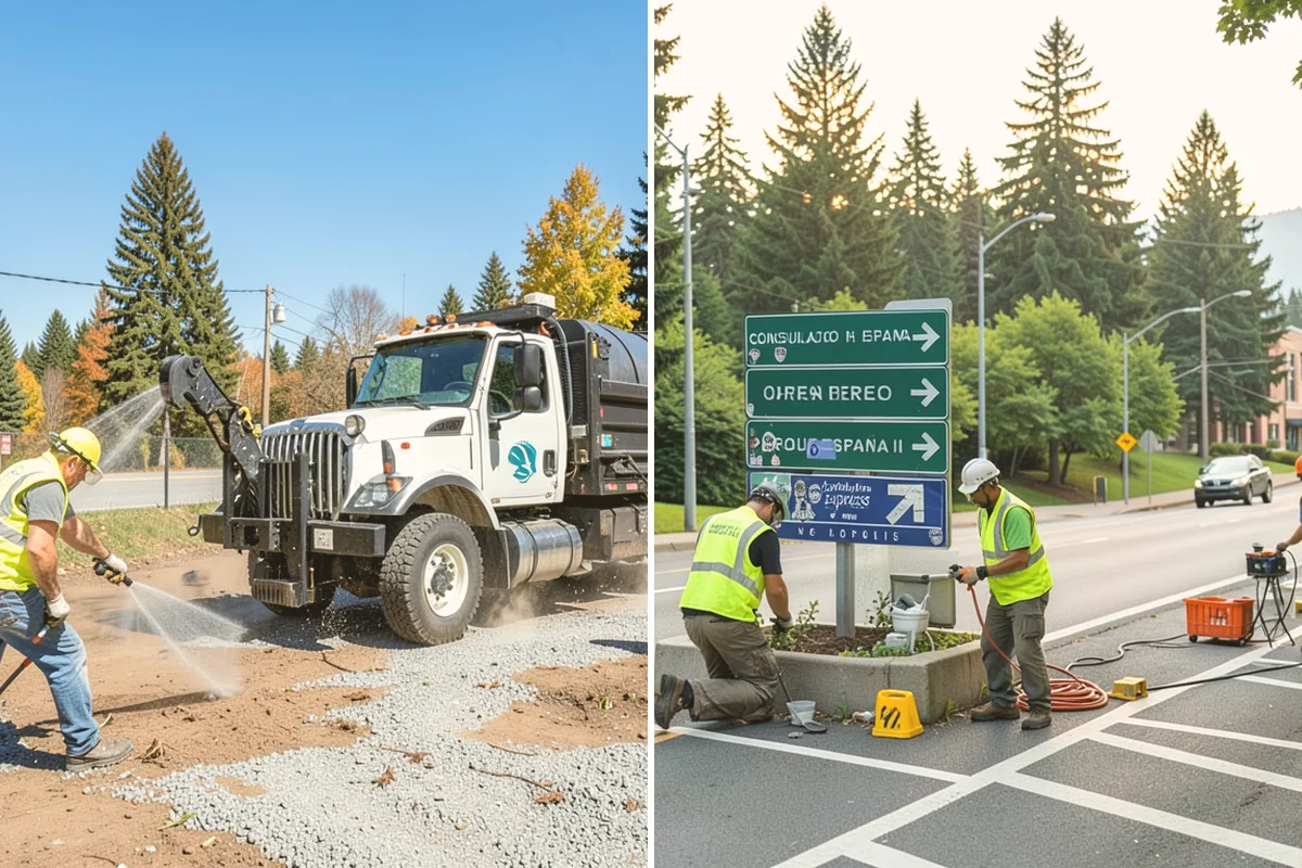 Poured-in-Place Surfacing in Orting, Pierce County, WA - Prepare and compact the sub-base and confirm drainage