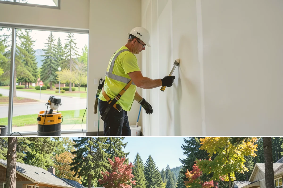 Poured-in-Place Surfacing in Orting, Pierce County, WA - Poured-in-place surfacing requires dry, moderate temperatures to cure properly, so installation is scheduled for the summer...