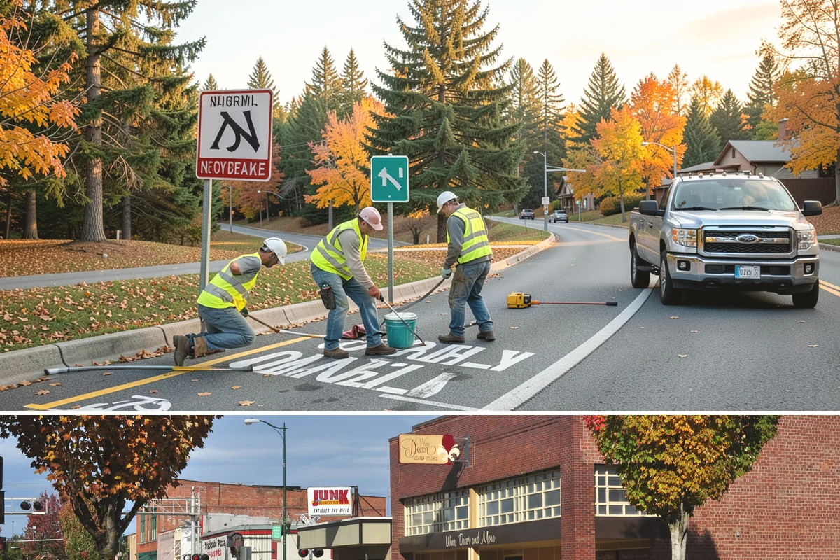 Poured-in-Place Surfacing in Puyallup, Pierce County, WA - Poured-in-place surfacing requires dry, moderate temperatures to cure properly, so installation is scheduled for the summer...
