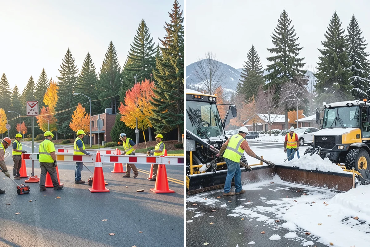 Poured-in-Place Surfacing in Redmond, King County, WA - Prepare and compact the sub-base and confirm drainage