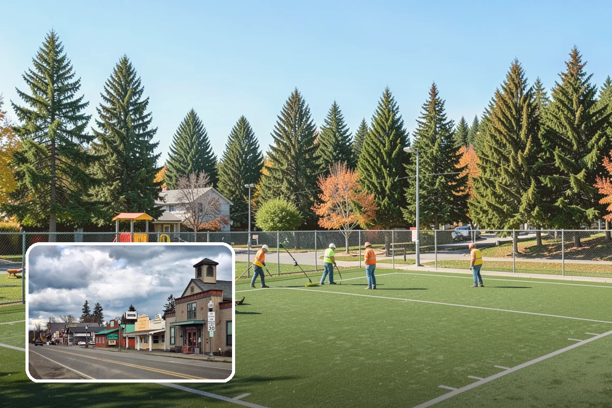 Poured-in-Place Surfacing in Roy, Pierce County, WA - Provides ADA-accessible, wheelchair-firm play surfacing