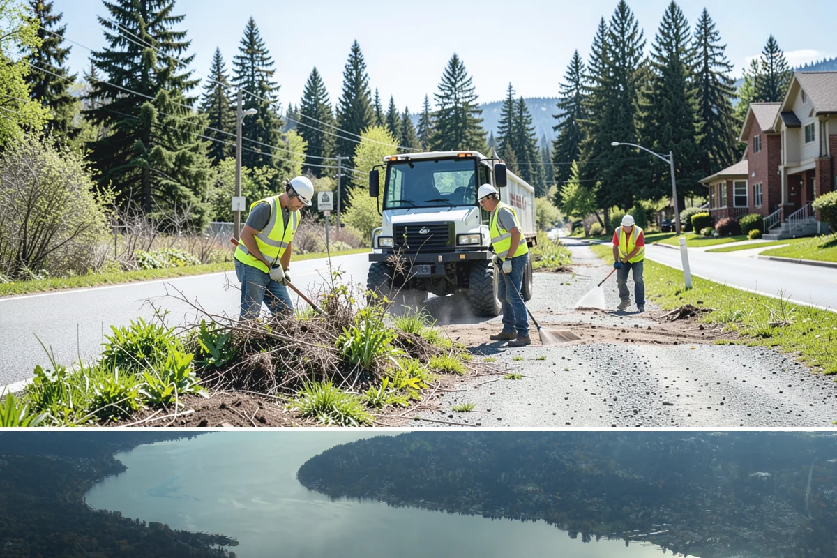Poured-in-Place Surfacing in Sammamish, King County, WA - Poured-in-place surfacing requires dry, moderate temperatures to cure properly, so installation is scheduled for the summer...