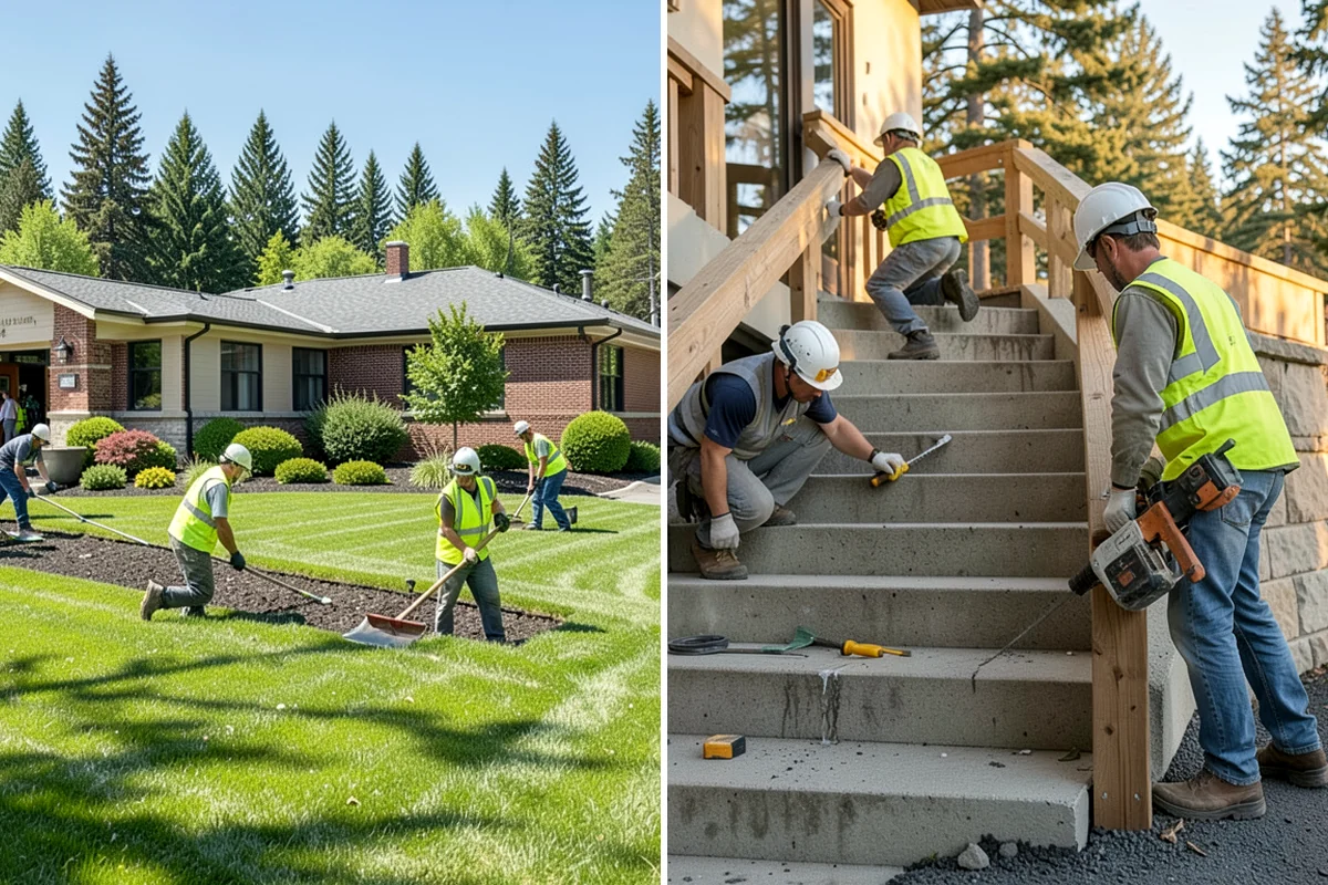 Poured-in-Place Surfacing in Shoreline, King County, WA - Prepare and compact the sub-base and confirm drainage