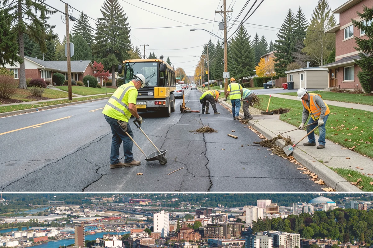 Poured-in-Place Surfacing in Tacoma, Pierce County, WA - Poured-in-place surfacing requires dry, moderate temperatures to cure properly, so installation is scheduled for the summer...