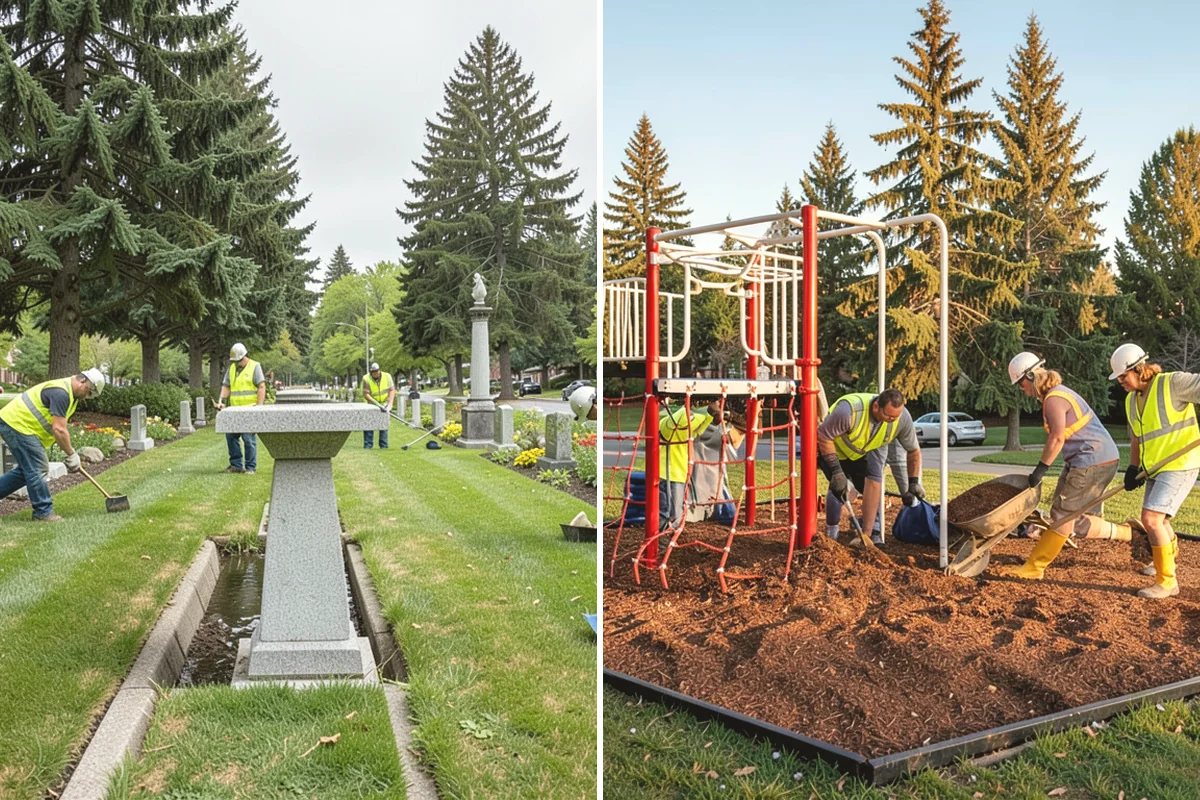Poured-in-Place Surfacing in Yarrow Point, King County, WA - Prepare and compact the sub-base and confirm drainage